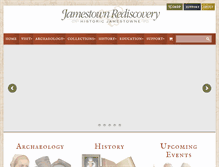 Tablet Screenshot of historicjamestowne.org